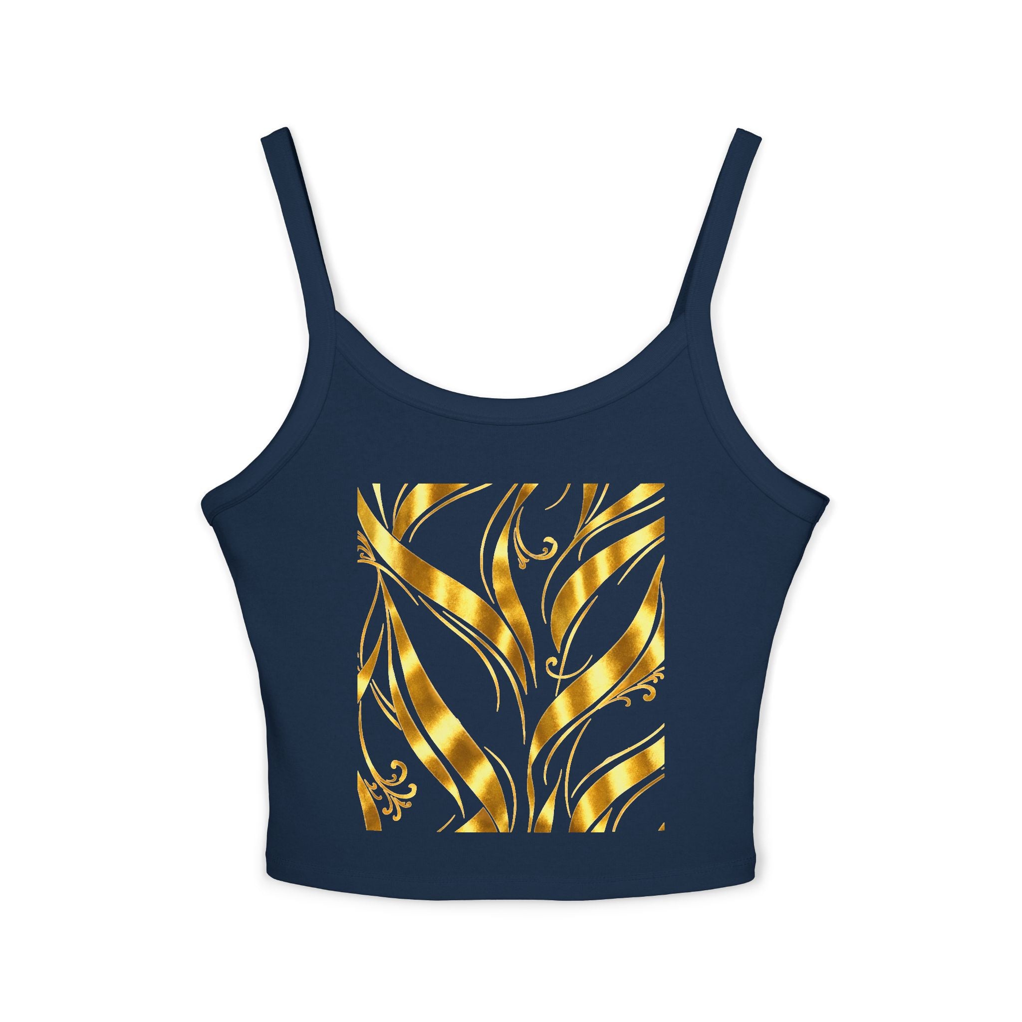 Gold Leaf Abstract Tank Top