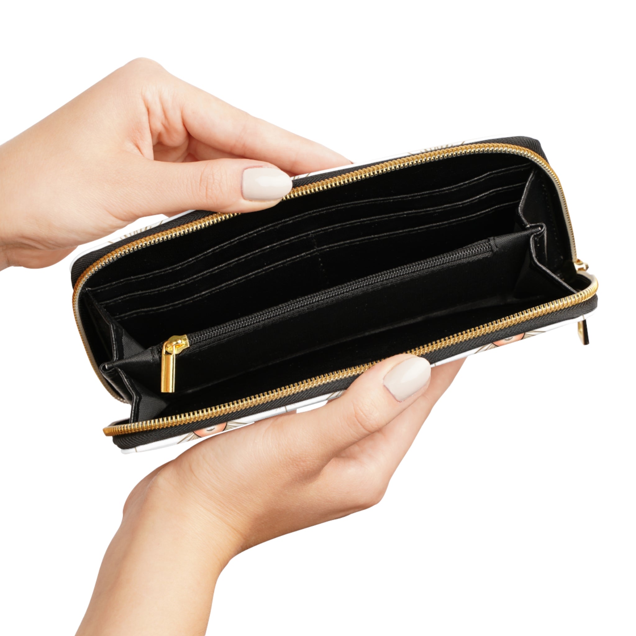 Sun & Moon Zipper Wallet