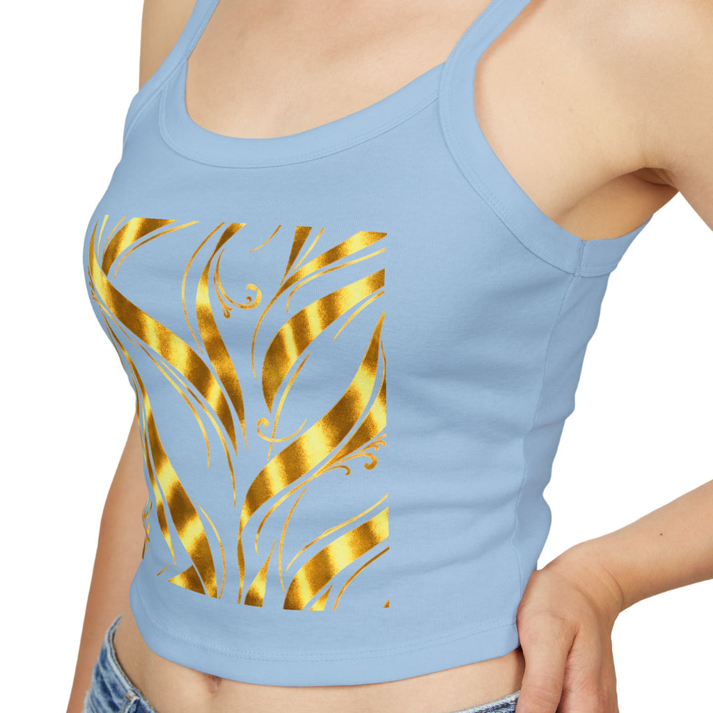 Gold Leaf Abstract Tank Top