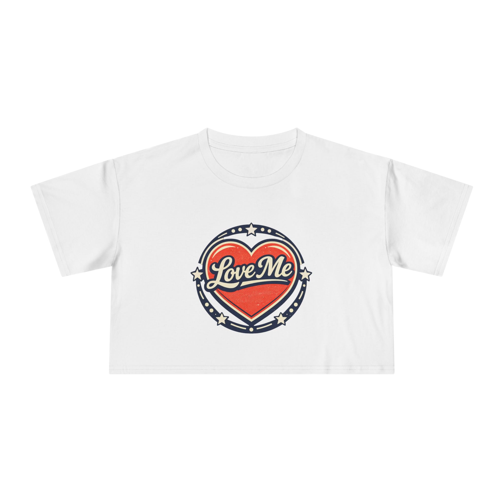 Love Me Heart Crop Tee — Women's Crop Top