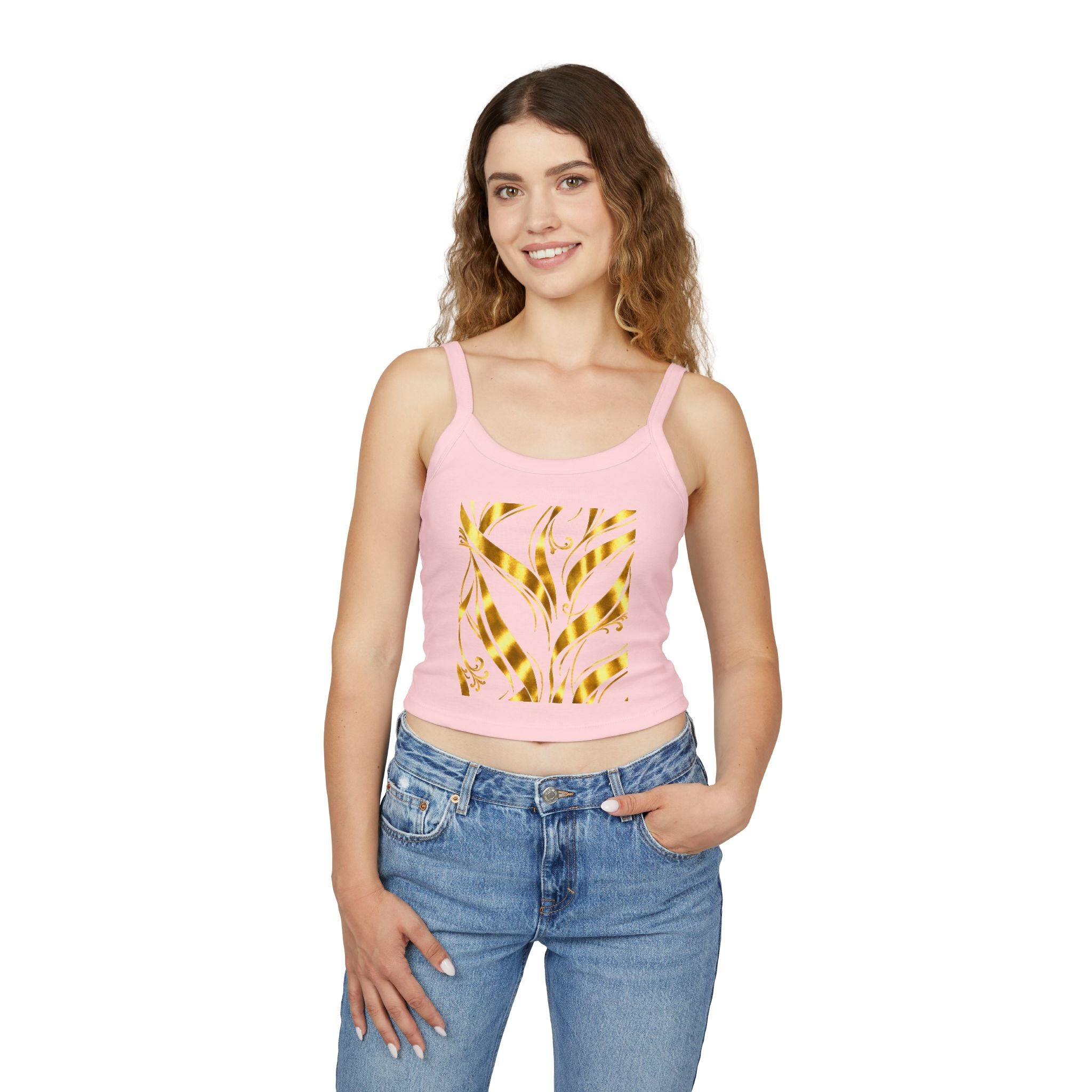 Gold Leaf Abstract Tank Top