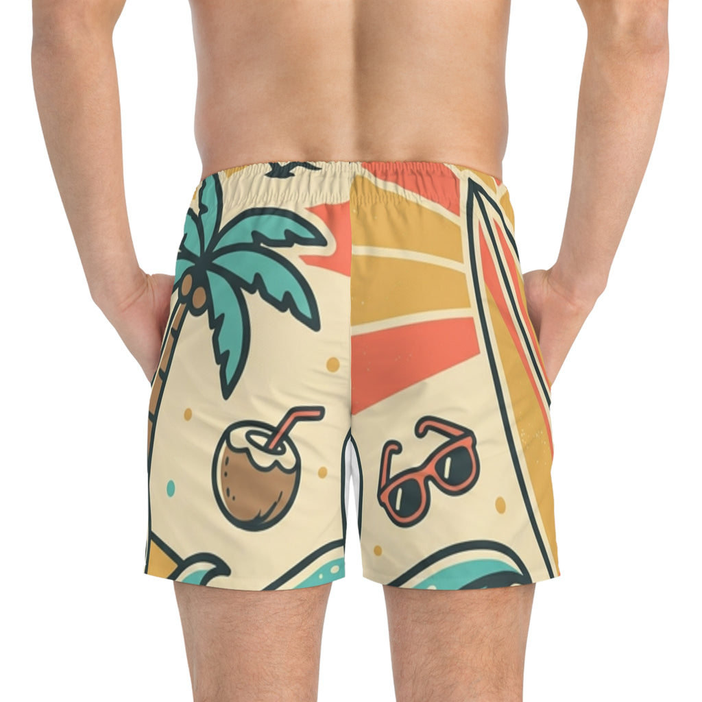 Men's Tropical Surf Swim Trunks