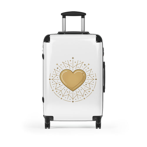 Celestial Gold Heart Suitcase