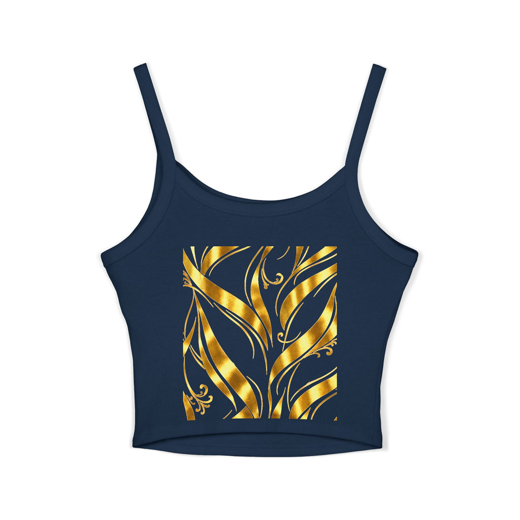 Gold Leaf Abstract Tank Top