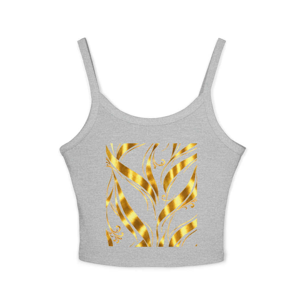 Gold Leaf Abstract Tank Top