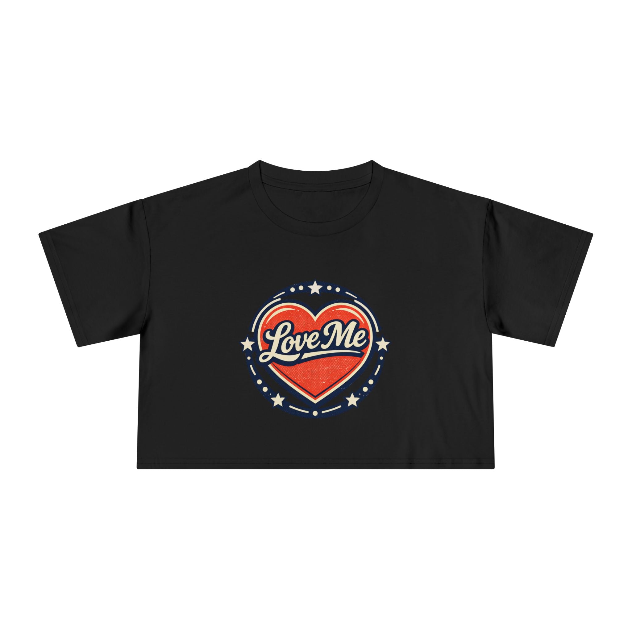 Love Me Heart Crop Tee — Women's Crop Top
