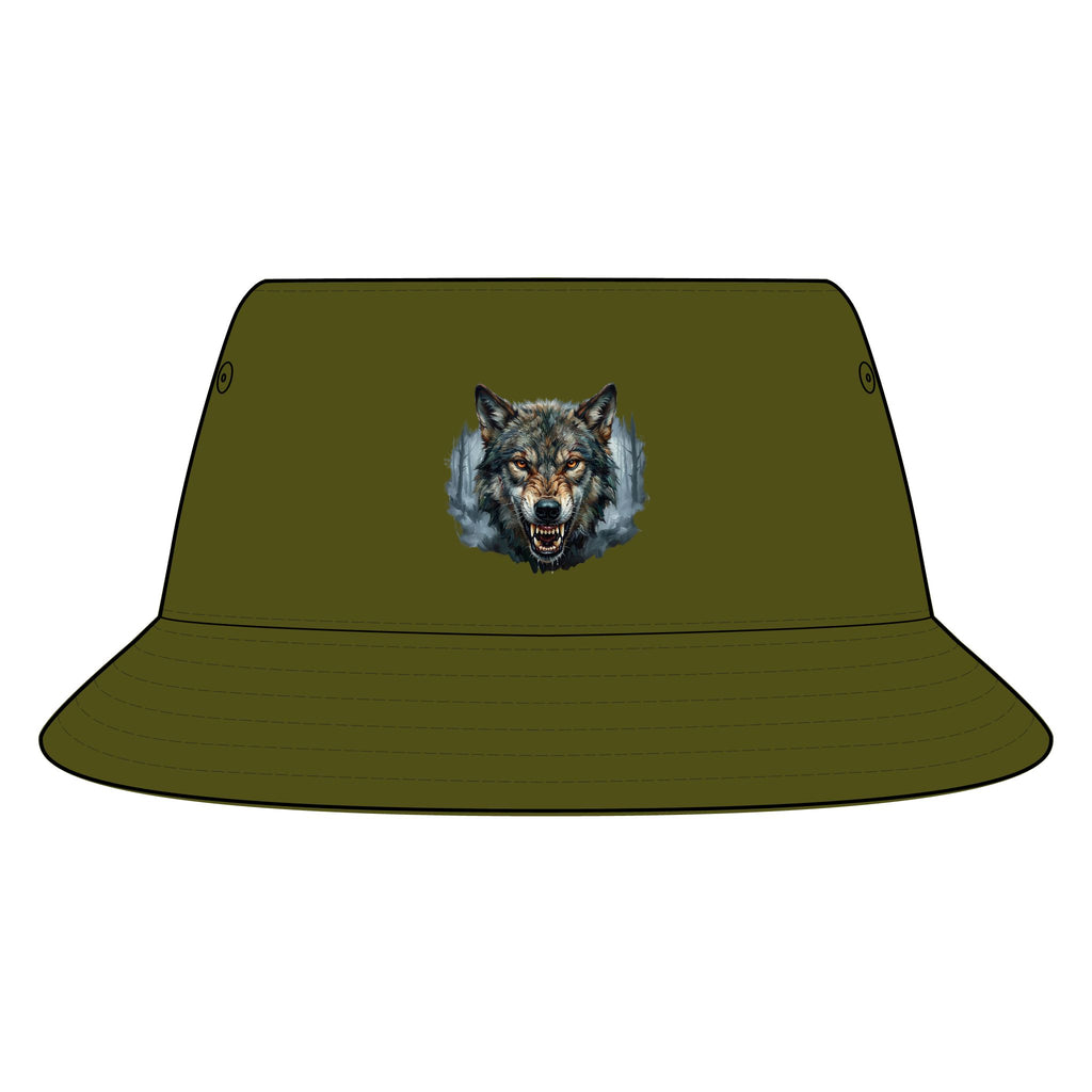 Wolf Face Bucket Hat