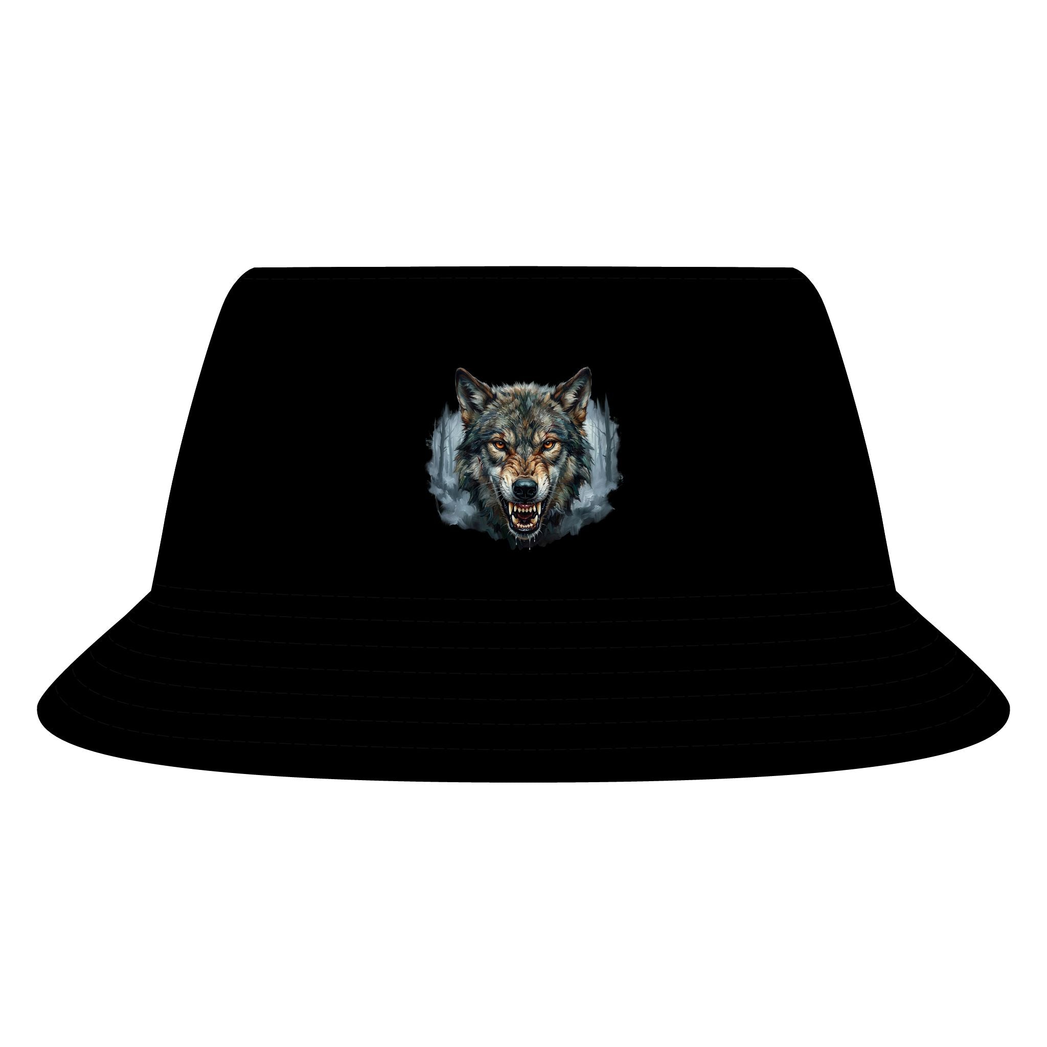 Wolf Face Bucket Hat