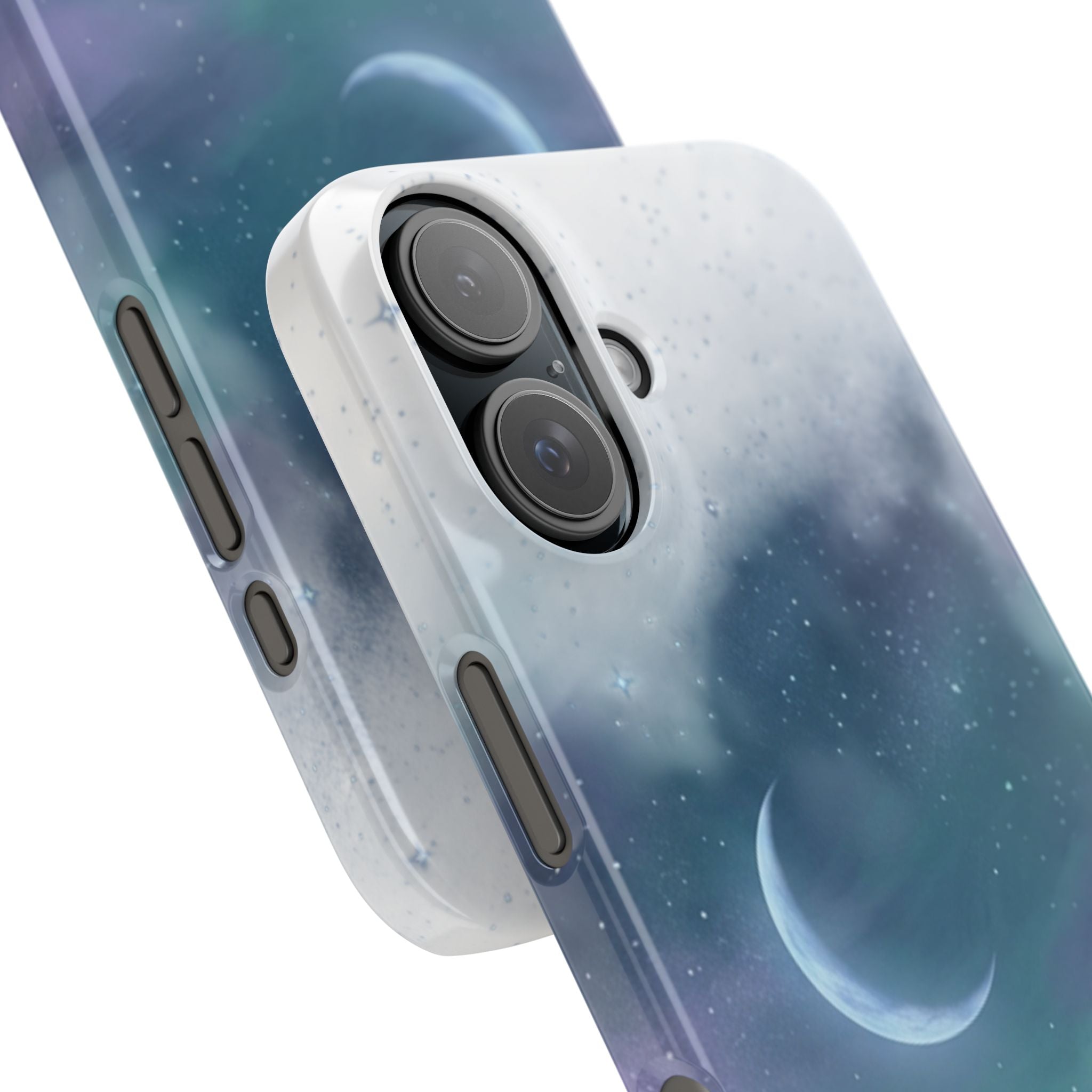 Phone Case – Night Sky Moon & Lake Artwork