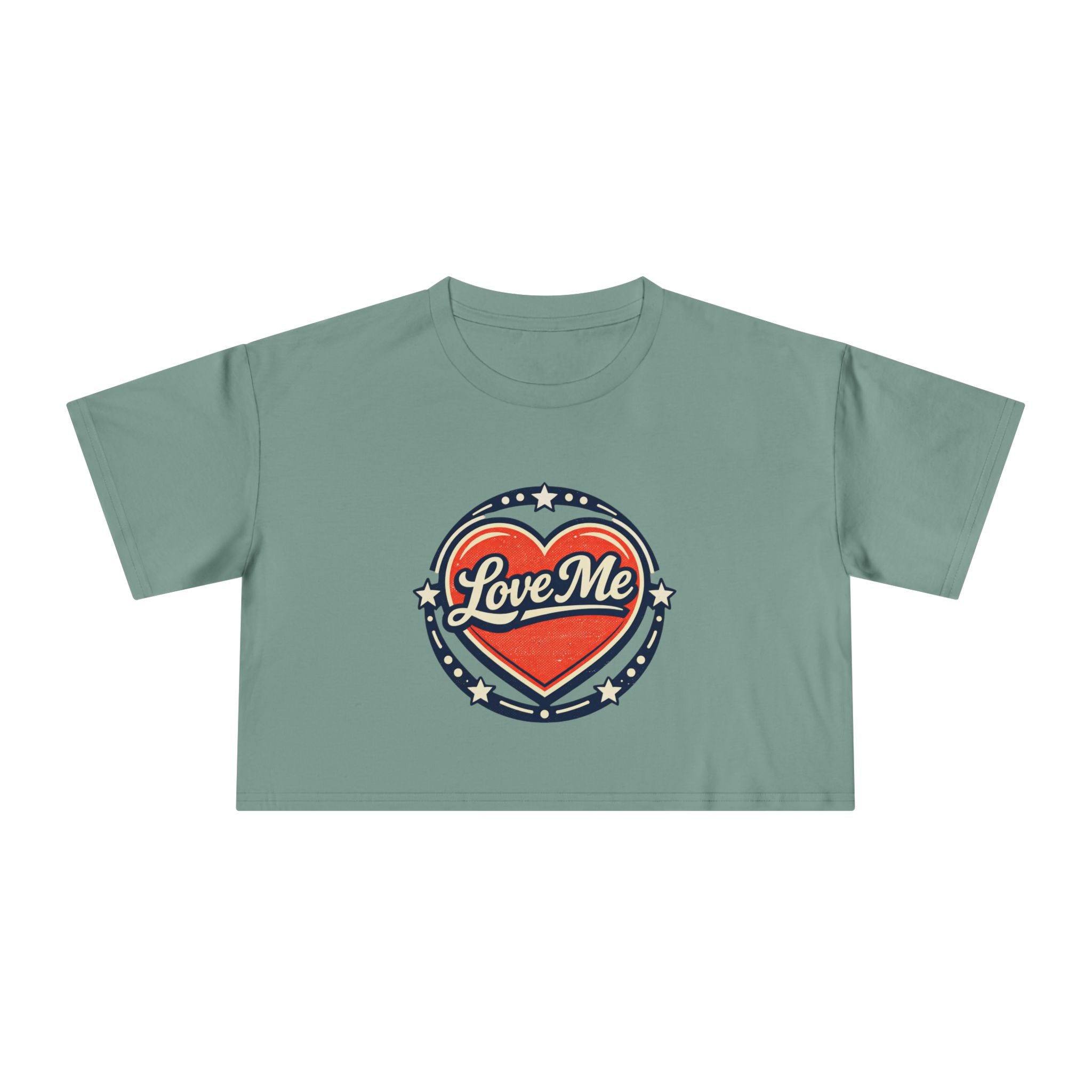 Love Me Heart Crop Tee — Women's Crop Top