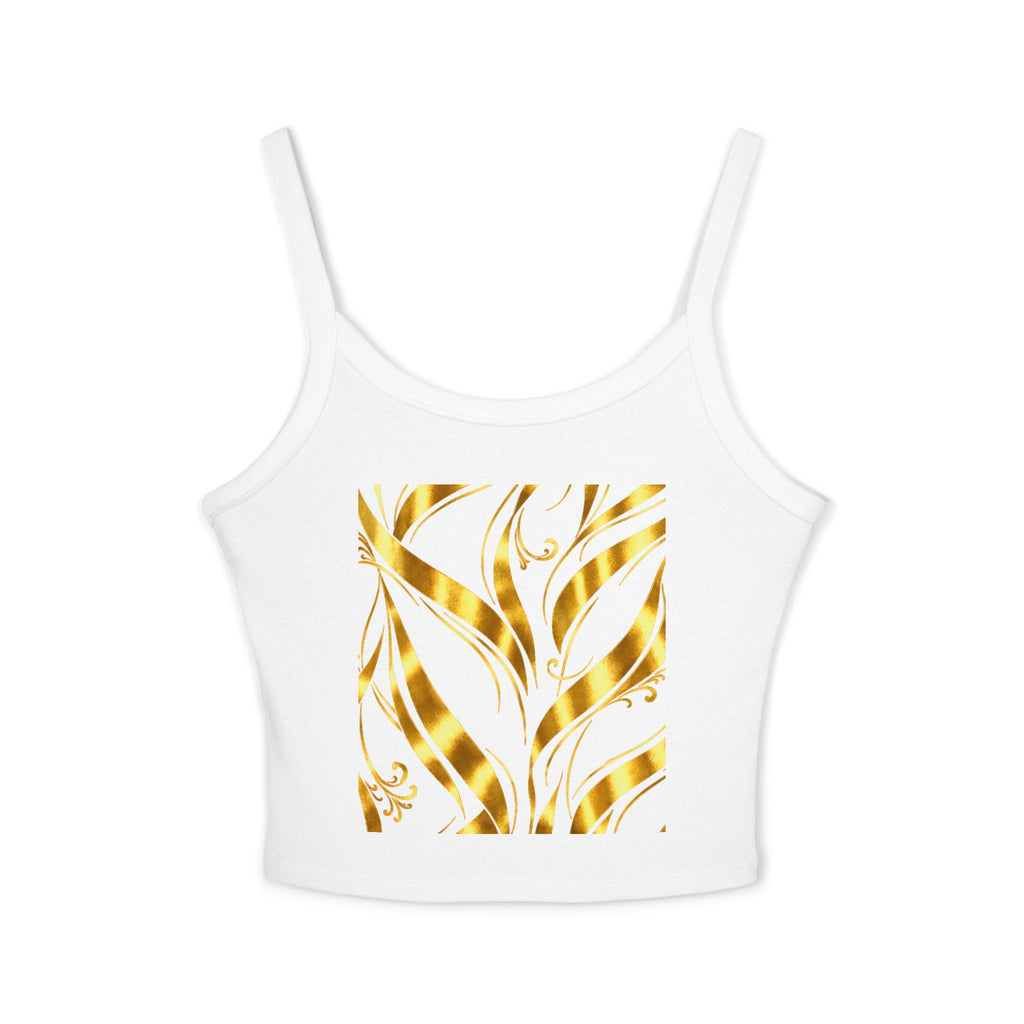Gold Leaf Abstract Tank Top