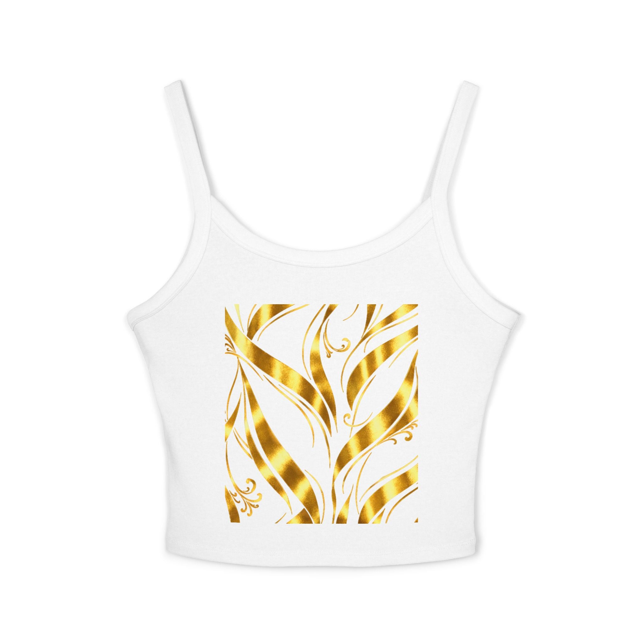 Gold Leaf Abstract Tank Top