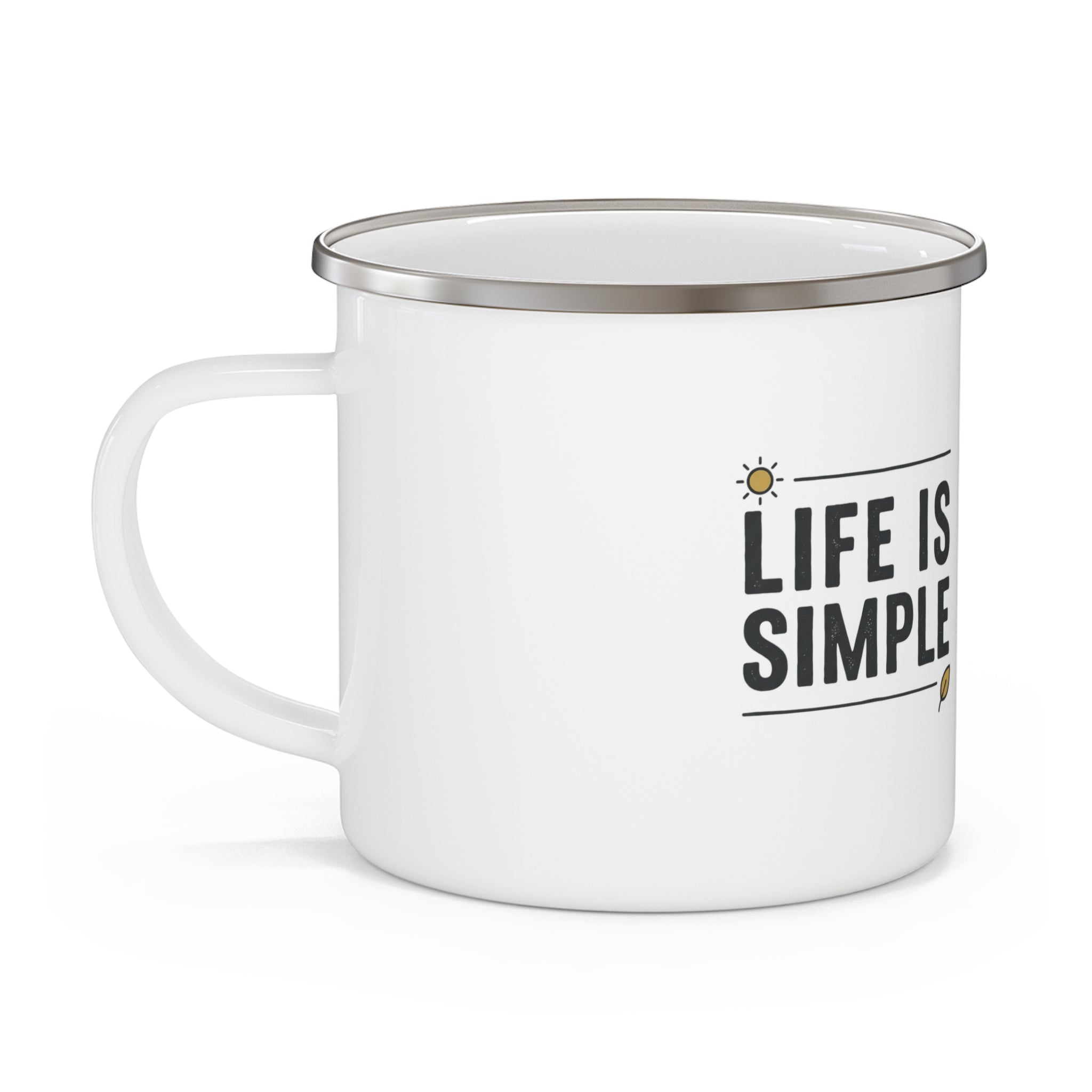"Life Is Simple" - Camping Coffee Cup