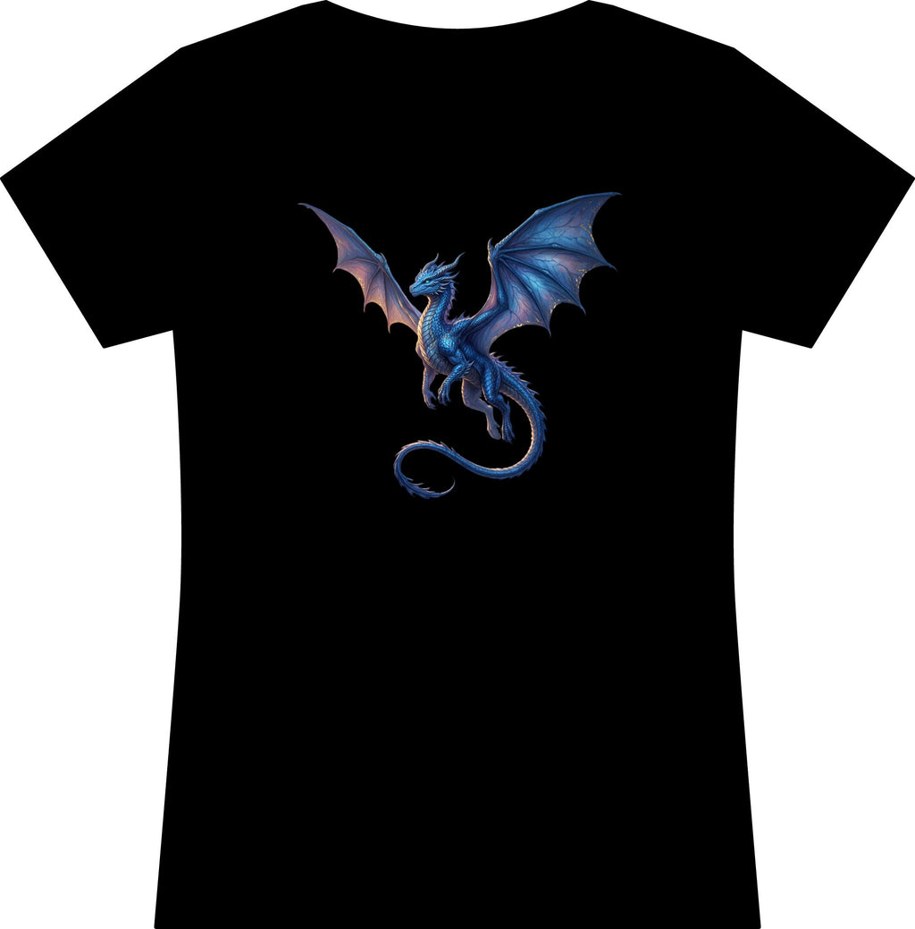 Blue Fantasy Dragon T-Shirt