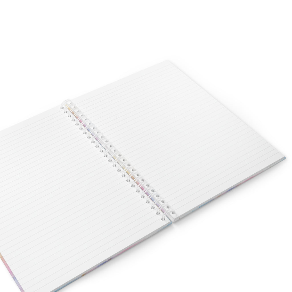 Spiral Notebook — Pink & Blue Marble Journal