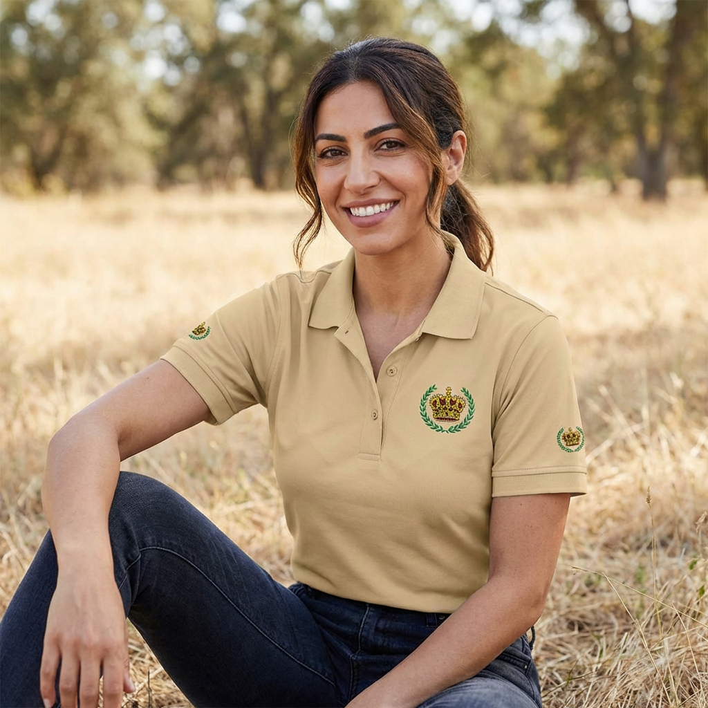Embroidered Crest Polo Shirt