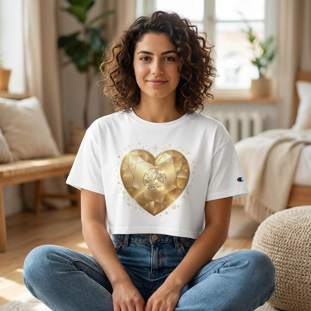 Champion Diamond Heart Luxe Tee