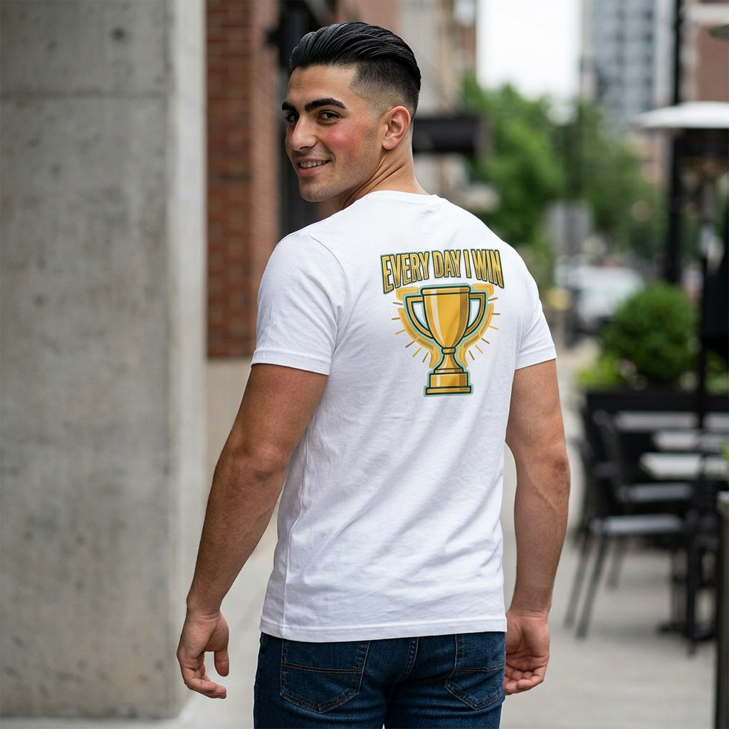 Every Day I Win Trophy V-Neck Tee