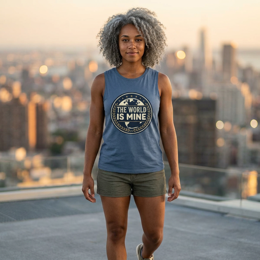 Unisex Tank Top — "The World Is Mine"