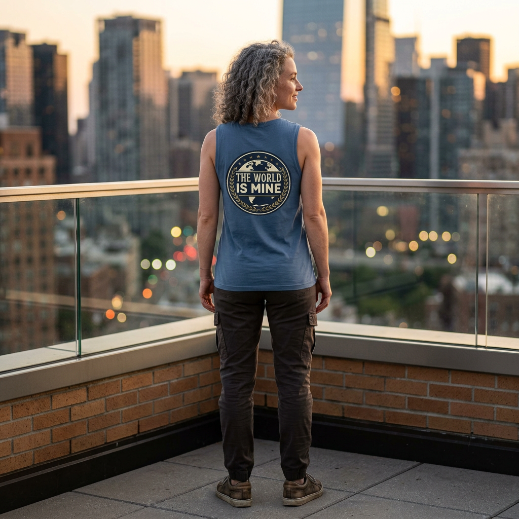 Unisex Tank Top — "The World Is Mine"