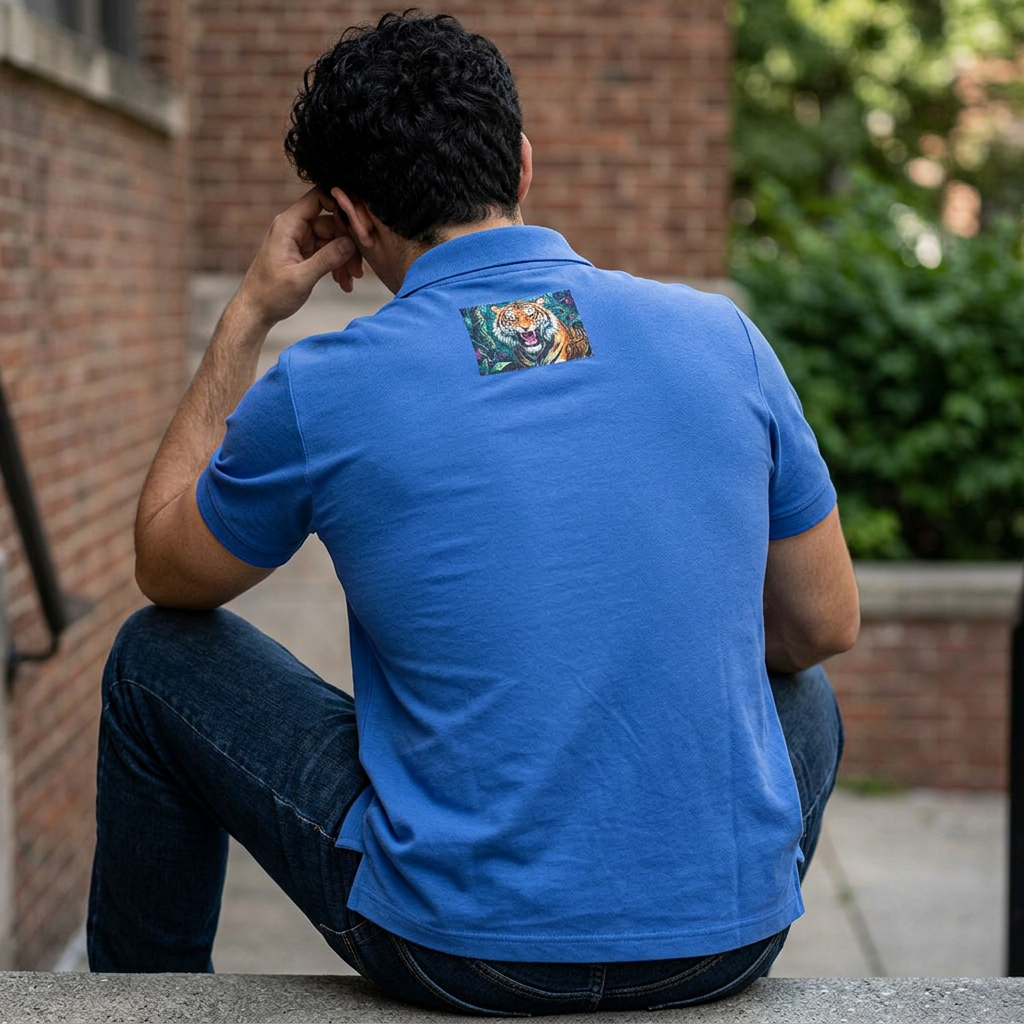 Polo Shirt - Embroidered Tiger Logo