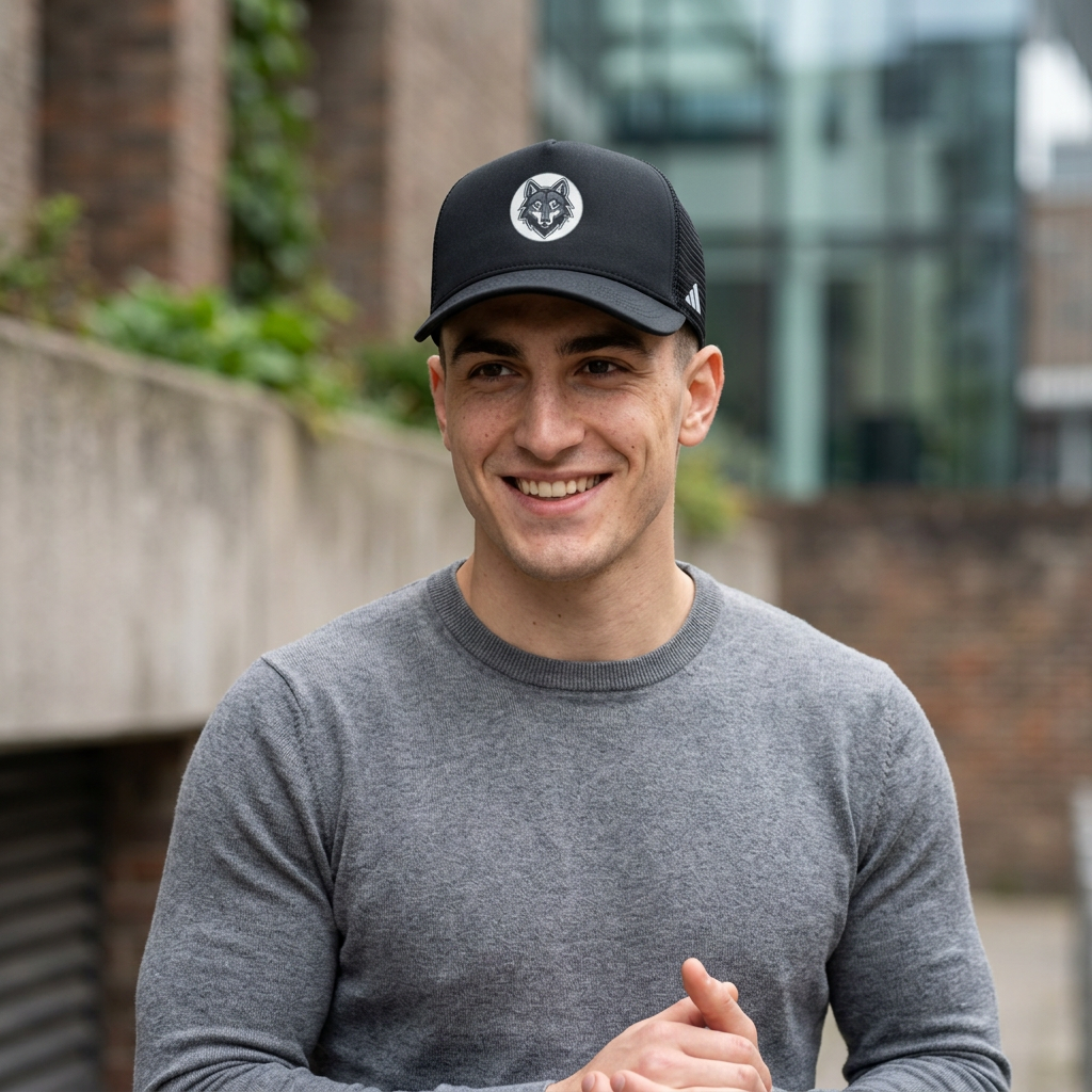 Adidas Hat — Embroidered Wolf Cap