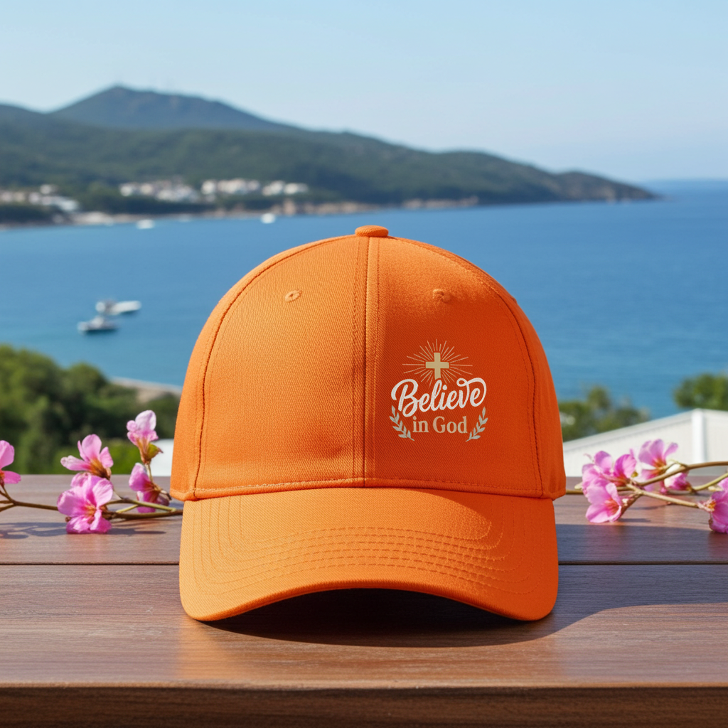 Believe in God Cap — Embroidered Hat