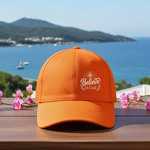 Believe in God Cap — Embroidered Hat