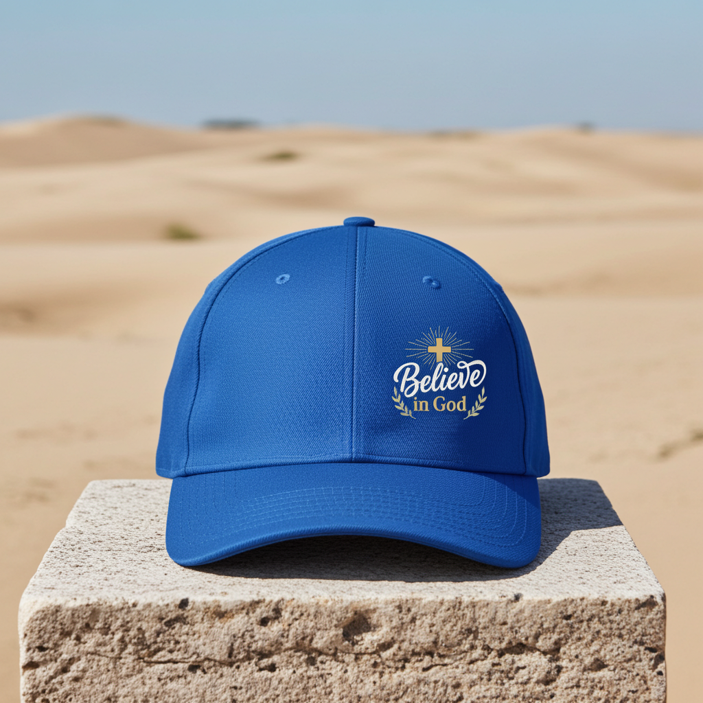 Believe in God Cap — Embroidered Hat