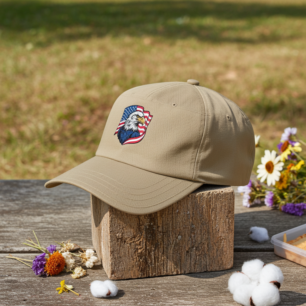 Eagle & American Flag Corps Cap