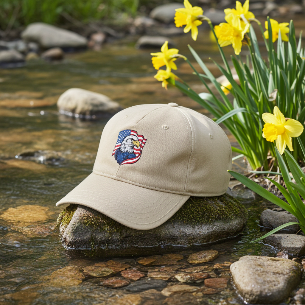 Eagle & American Flag Corps Cap