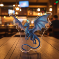 Blue Dragon — Fantasy Creature acrylic statue