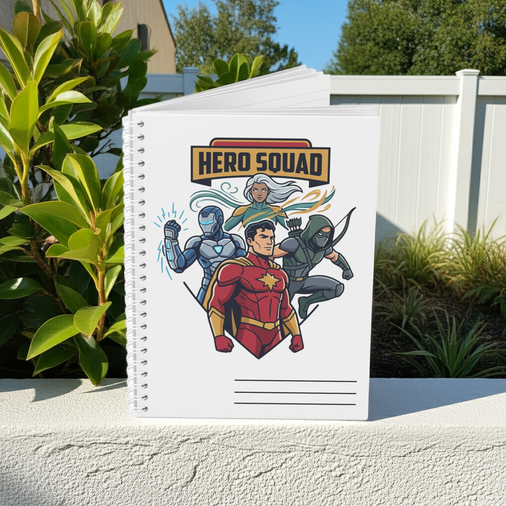 Hero Squad - Spiral Notebook
