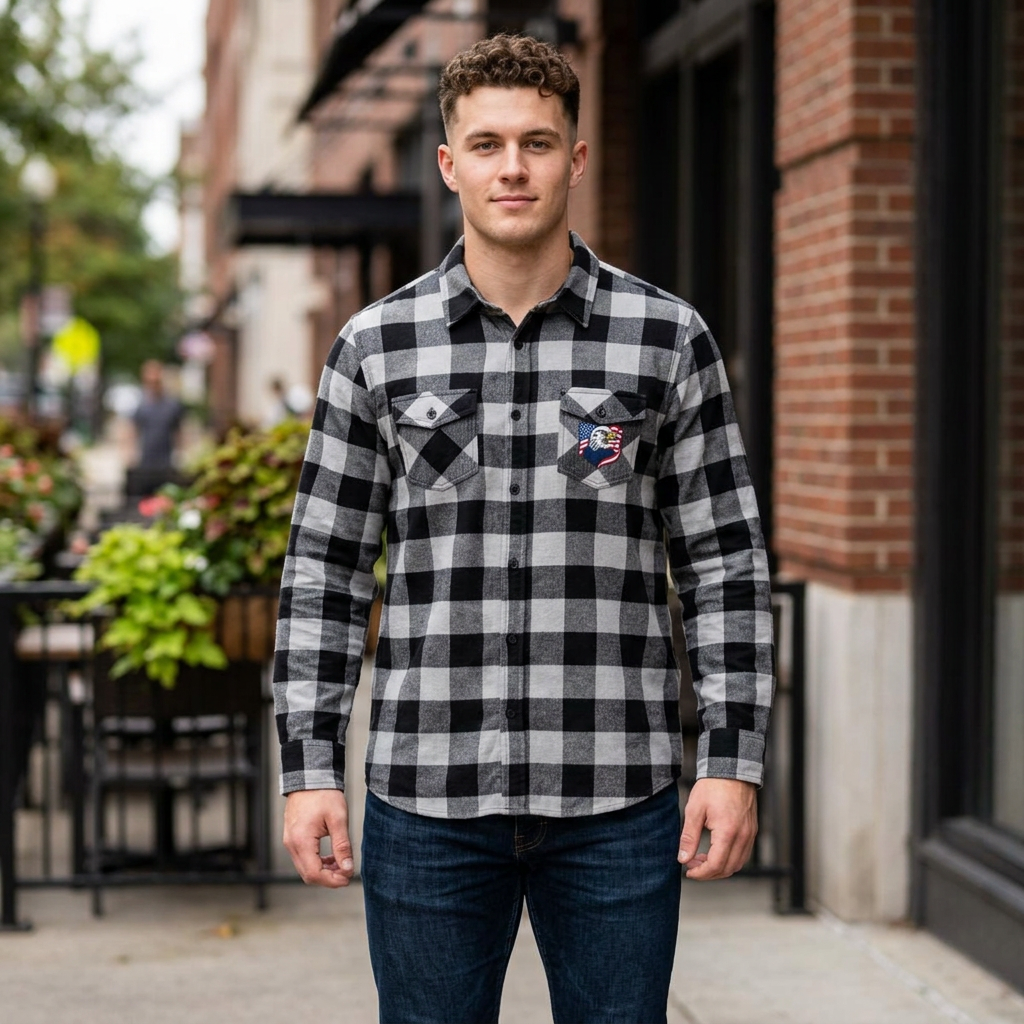 American Eagle Plaid Flannel Shirt