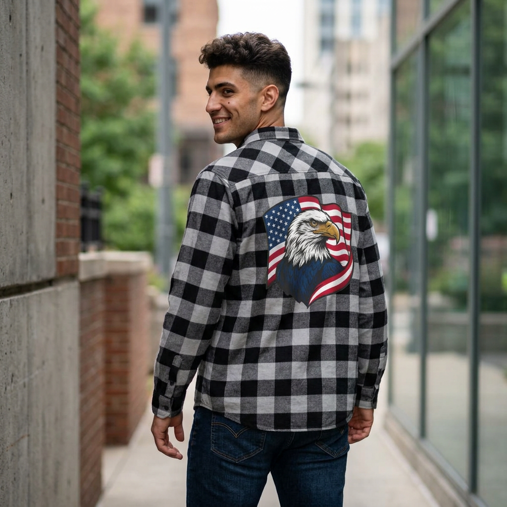 American Eagle Plaid Flannel Shirt