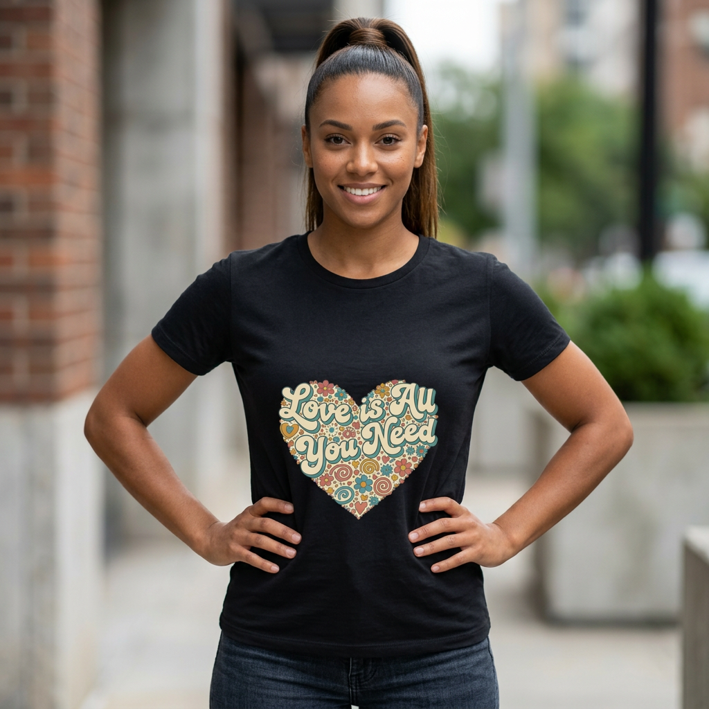Love Is All You Need Heart Tee