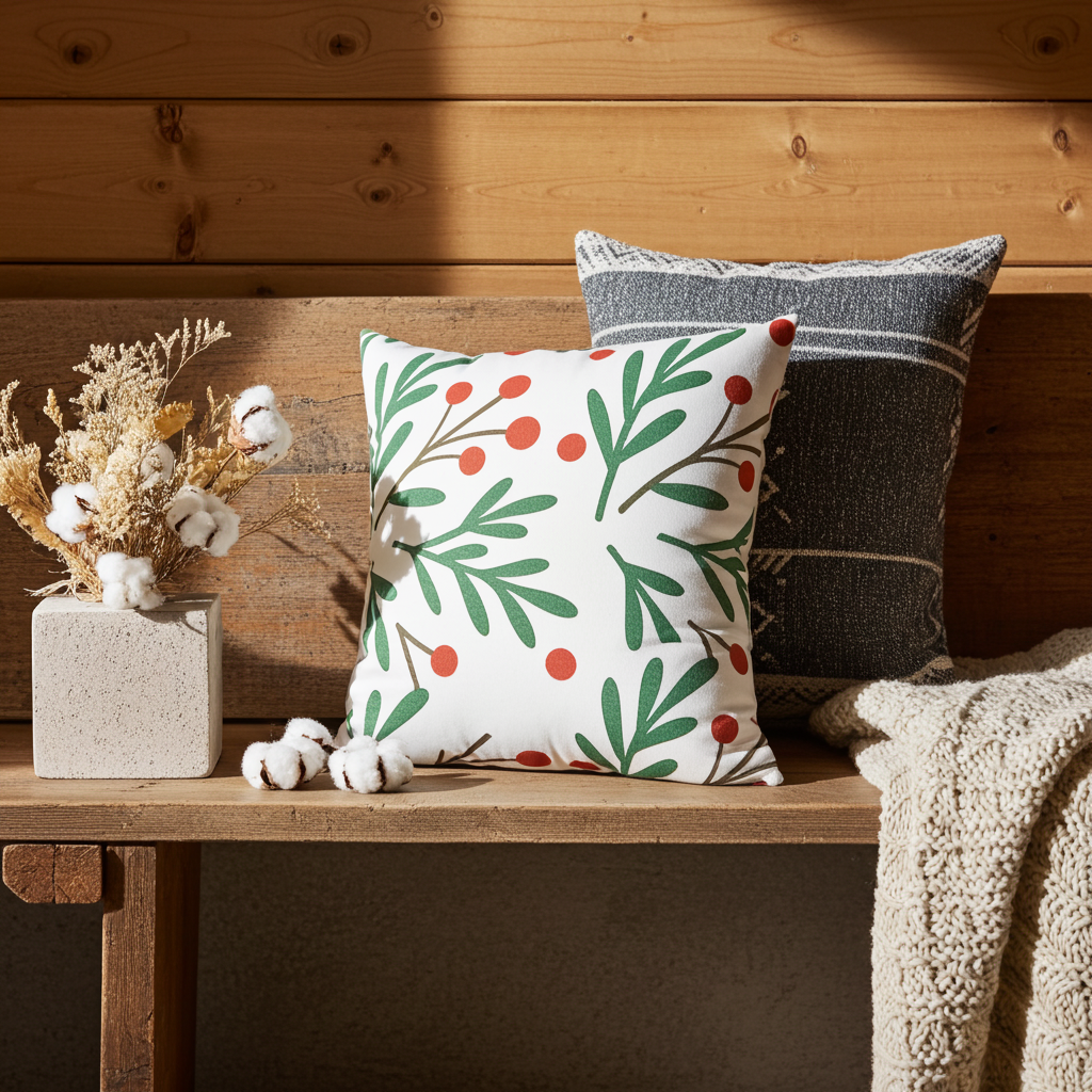 Holiday Berry Pillow