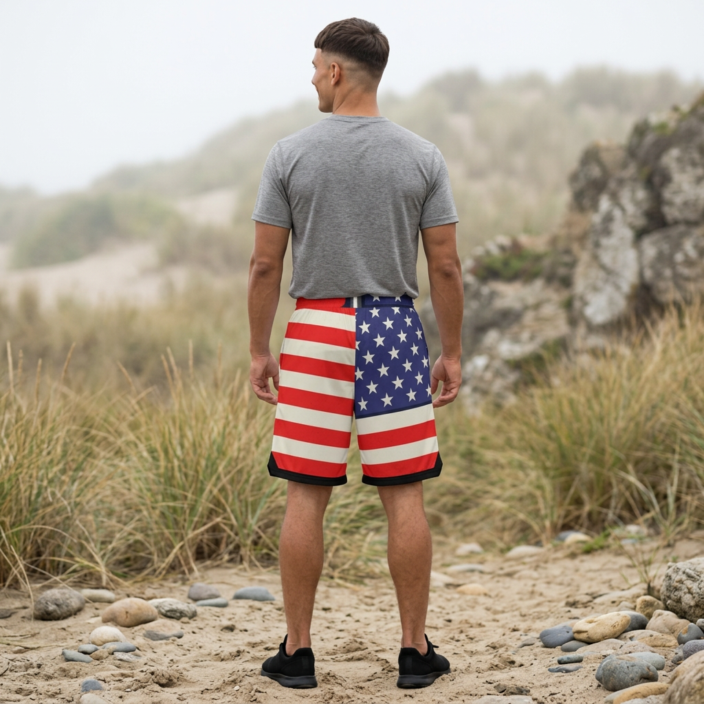 American Flag Basketball Shorts