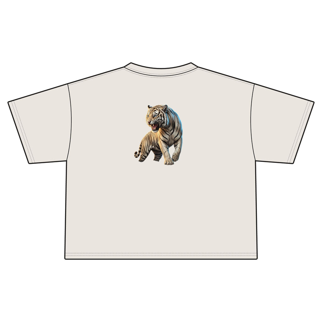 Vintage White Tiger Graphic Women's Top