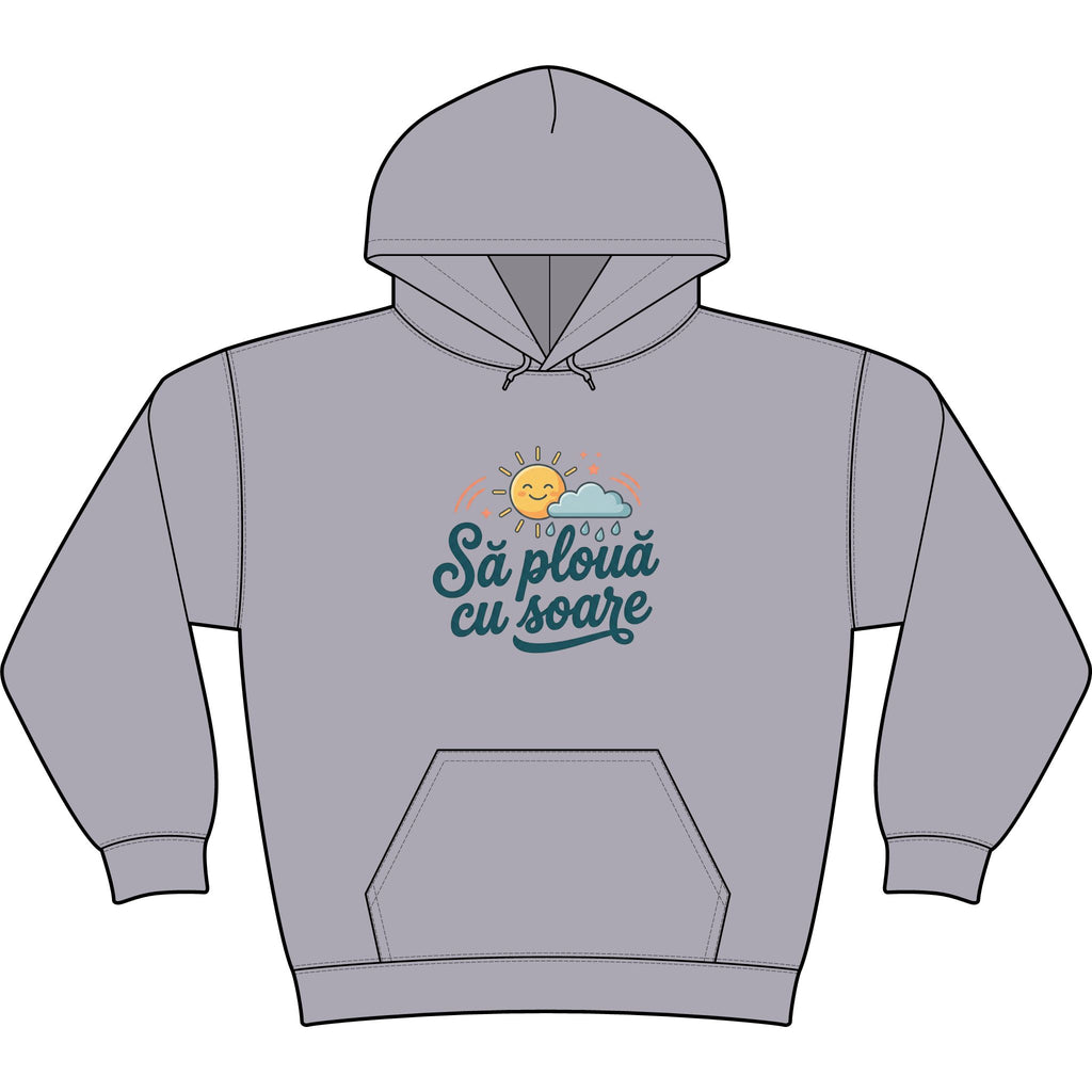 Romanian "Să plouă cu soare" Sun & Cloud Hoodie