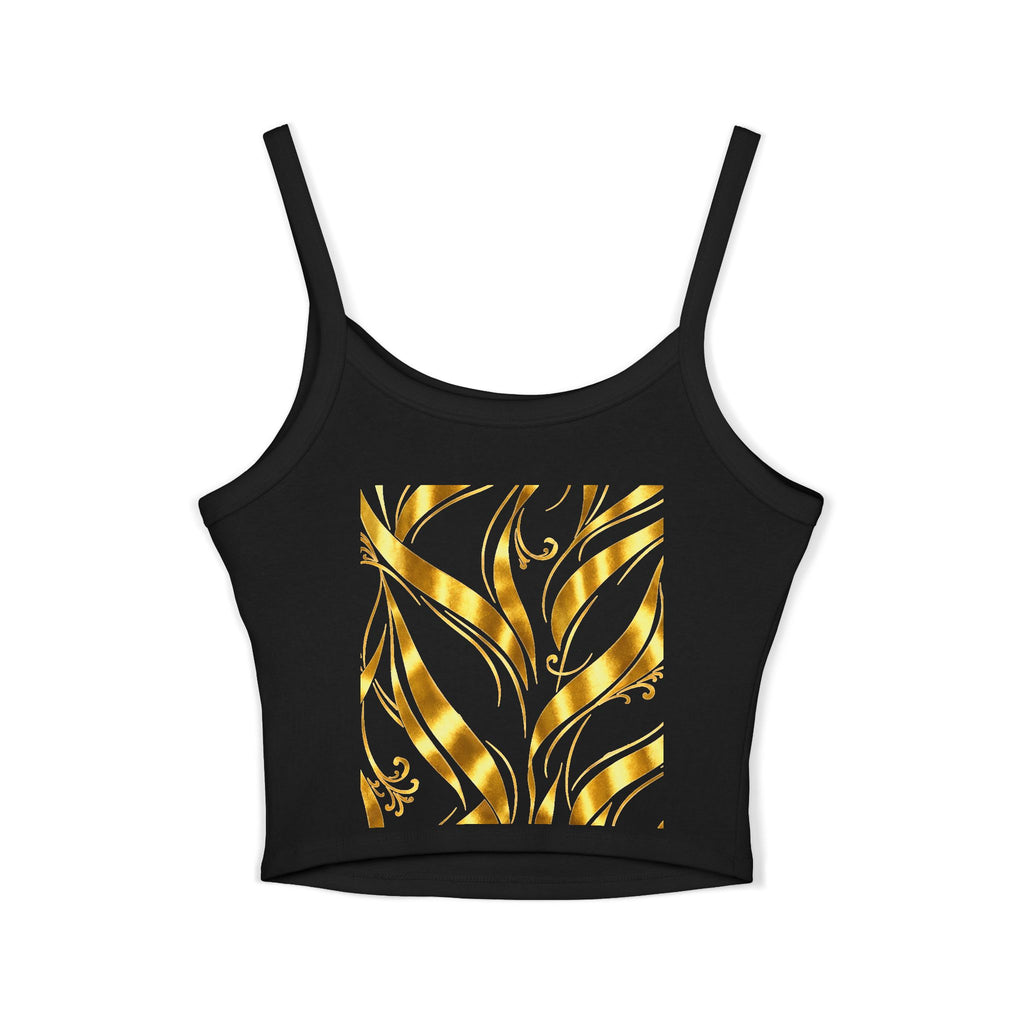 Gold Leaf Abstract Tank Top