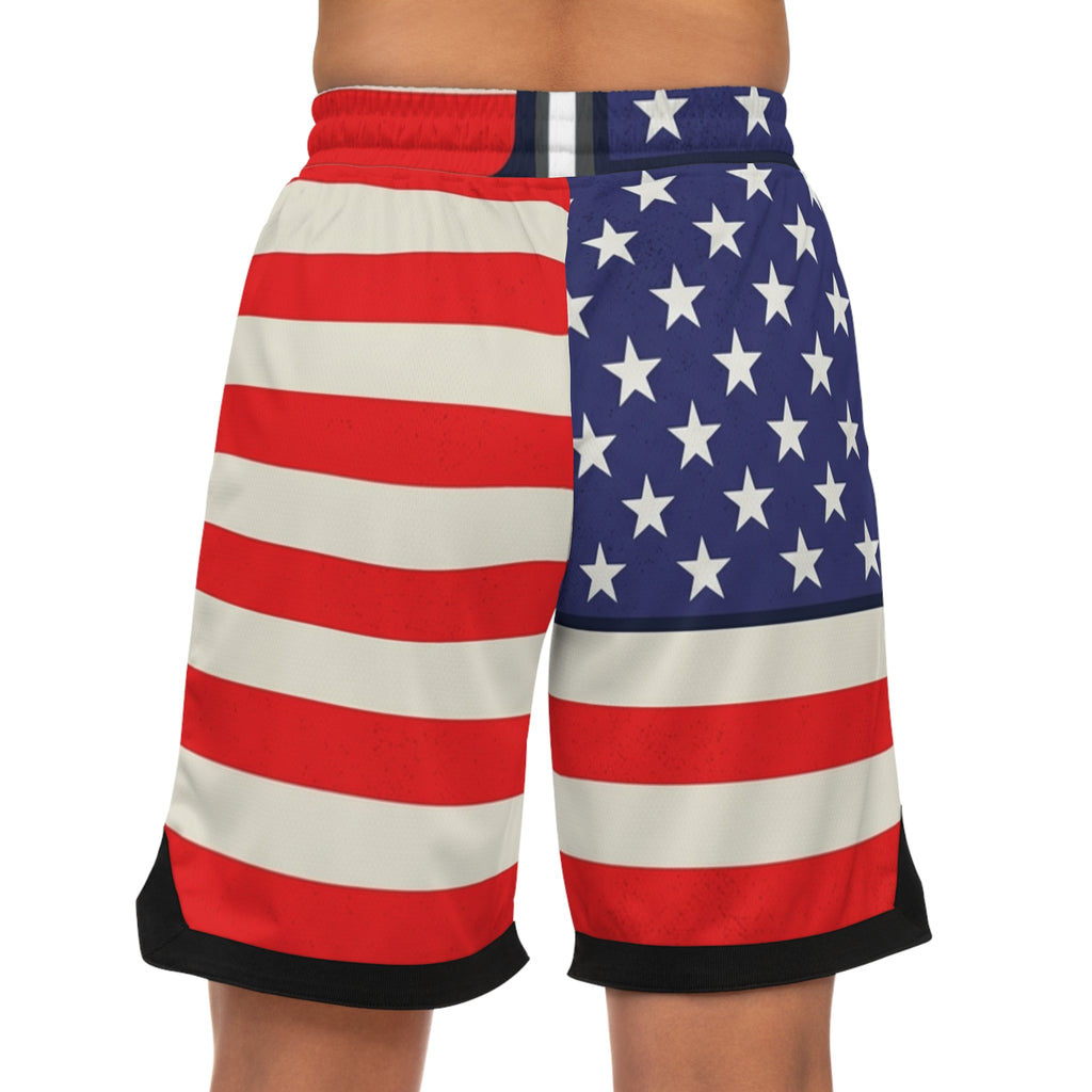 American Flag Basketball Shorts