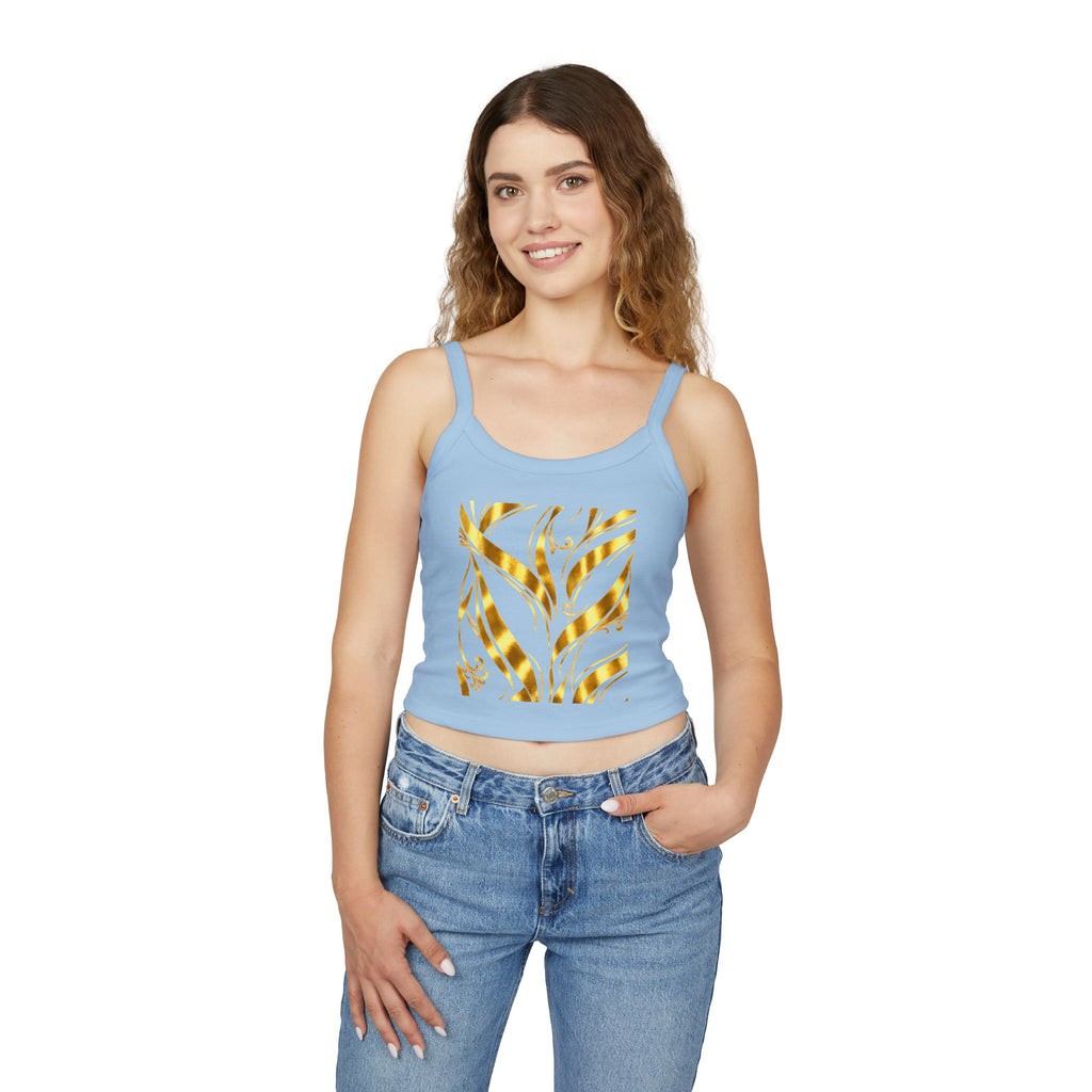 Gold Leaf Abstract Tank Top
