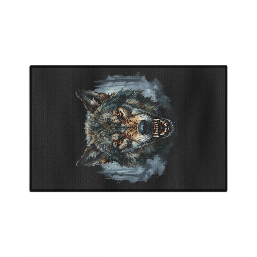 Aggressive Wolf Microfiber Tea Towel