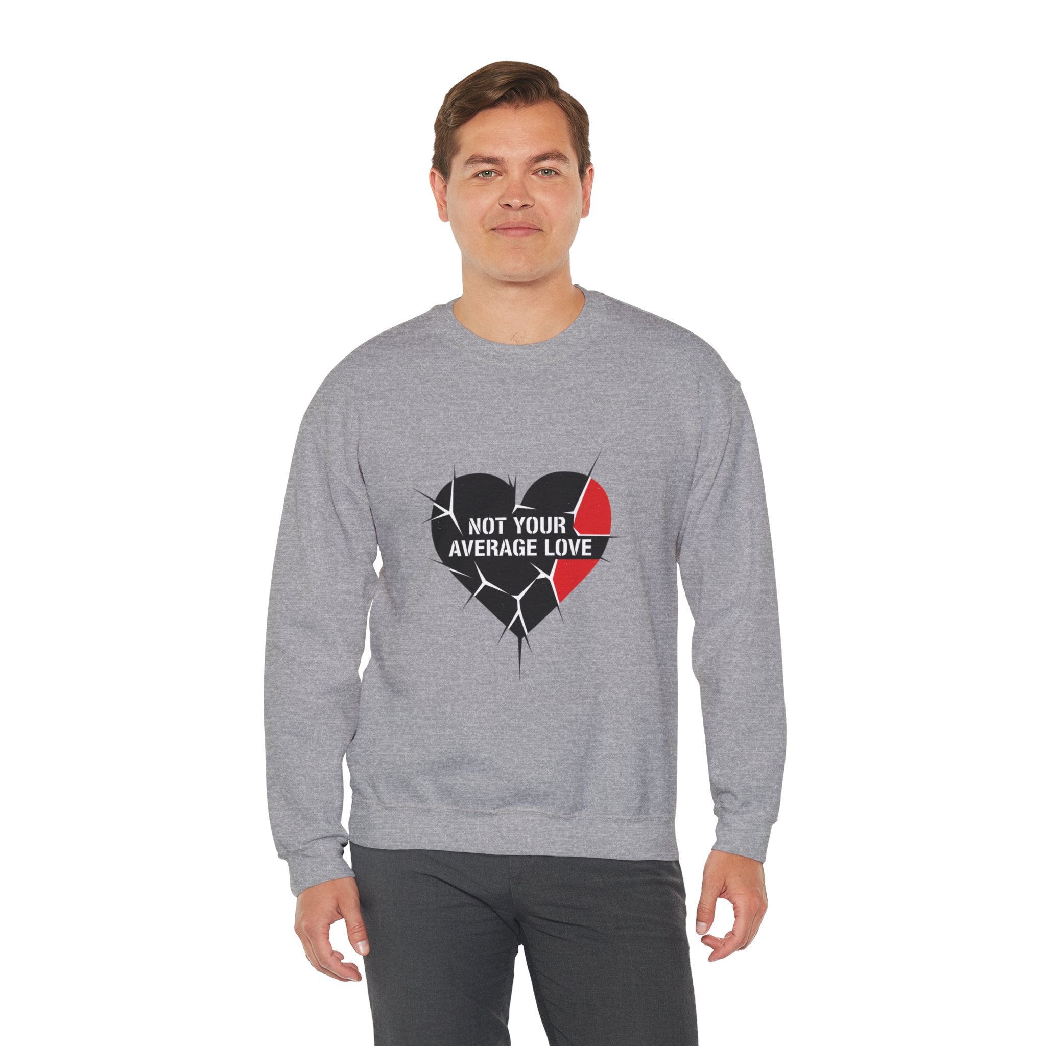 Not Your Average Love Heart Sweatshirt