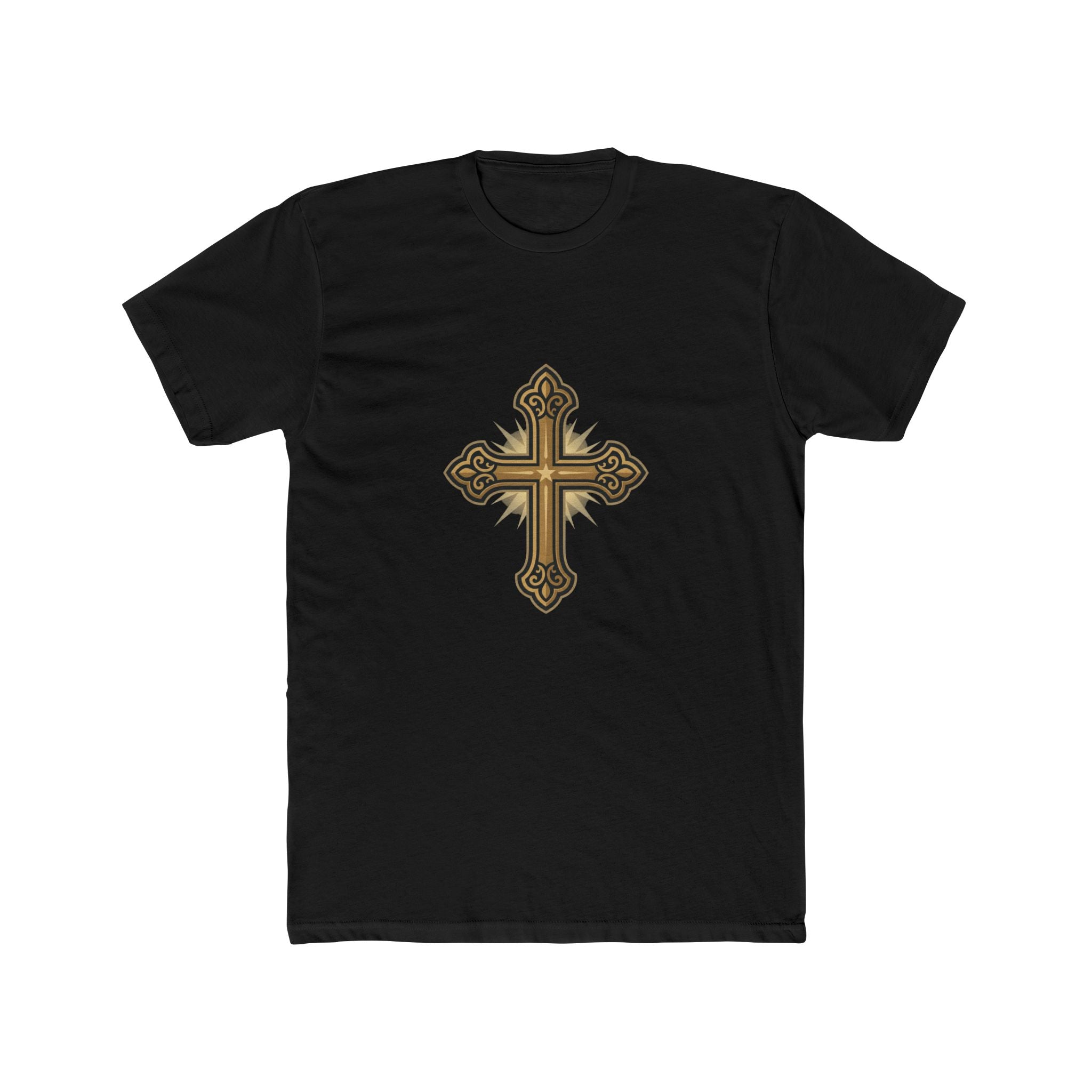 Gold Ornate Cross T-Shirt