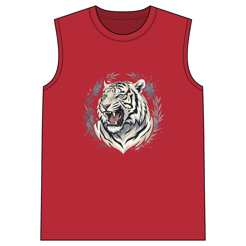 White Tiger Graphic Sleeveless Tee