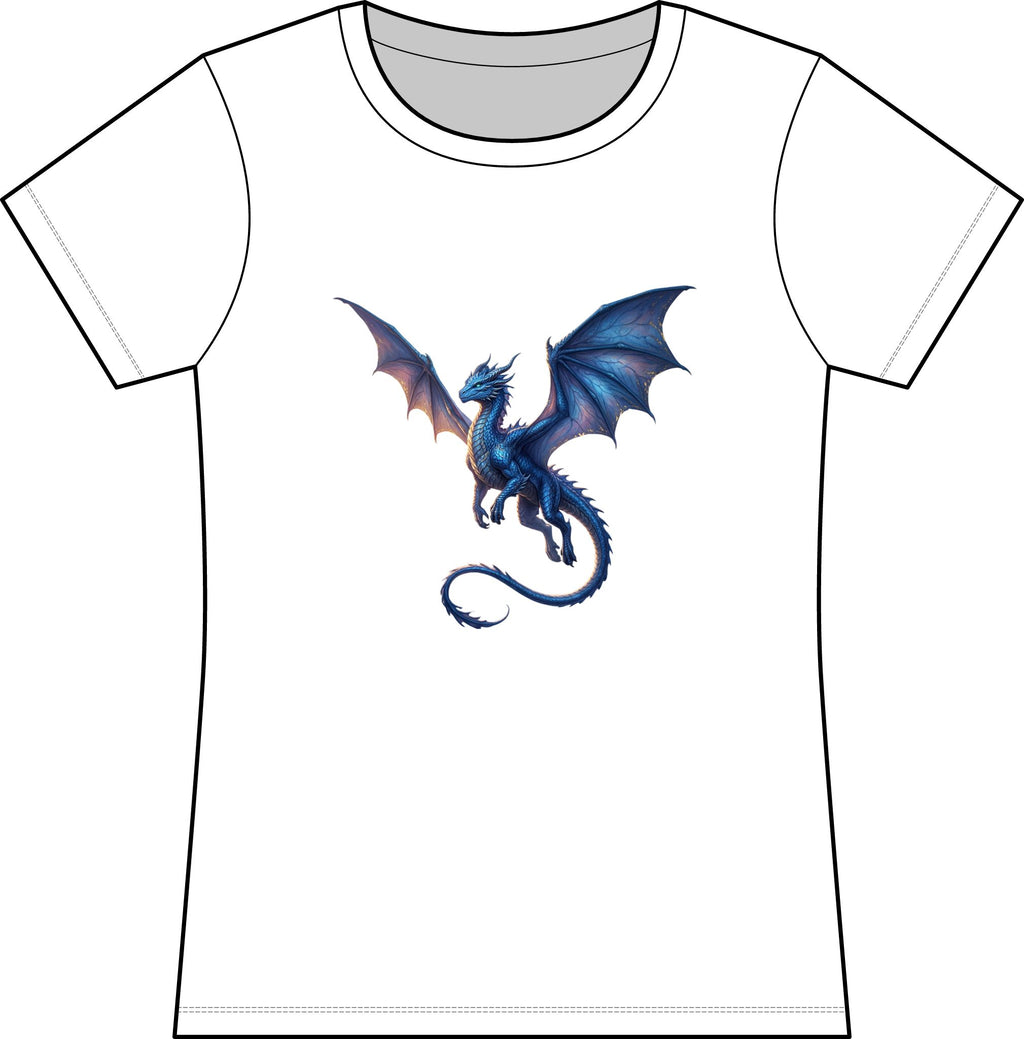 Blue Fantasy Dragon T-Shirt