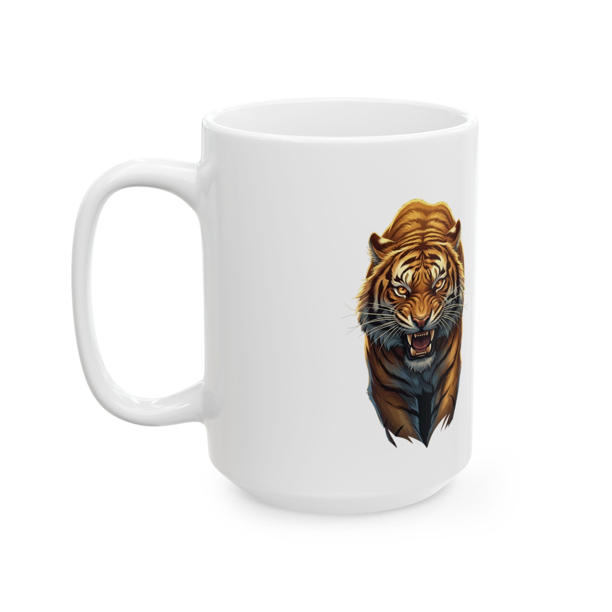 Roaring Tiger Ceramic Mug — Coffee Cup (11oz, 15oz)